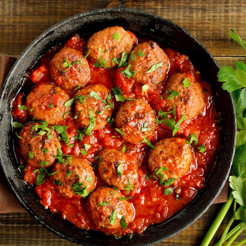 Tray Meatballs In Sauce - Beef - Honeywells